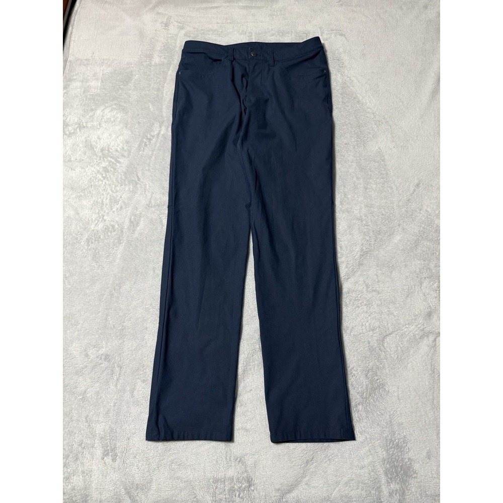 Lululemon Pants Mens 31 Navy Blue ABC Pant Classic Warpstreme Chino 31x32